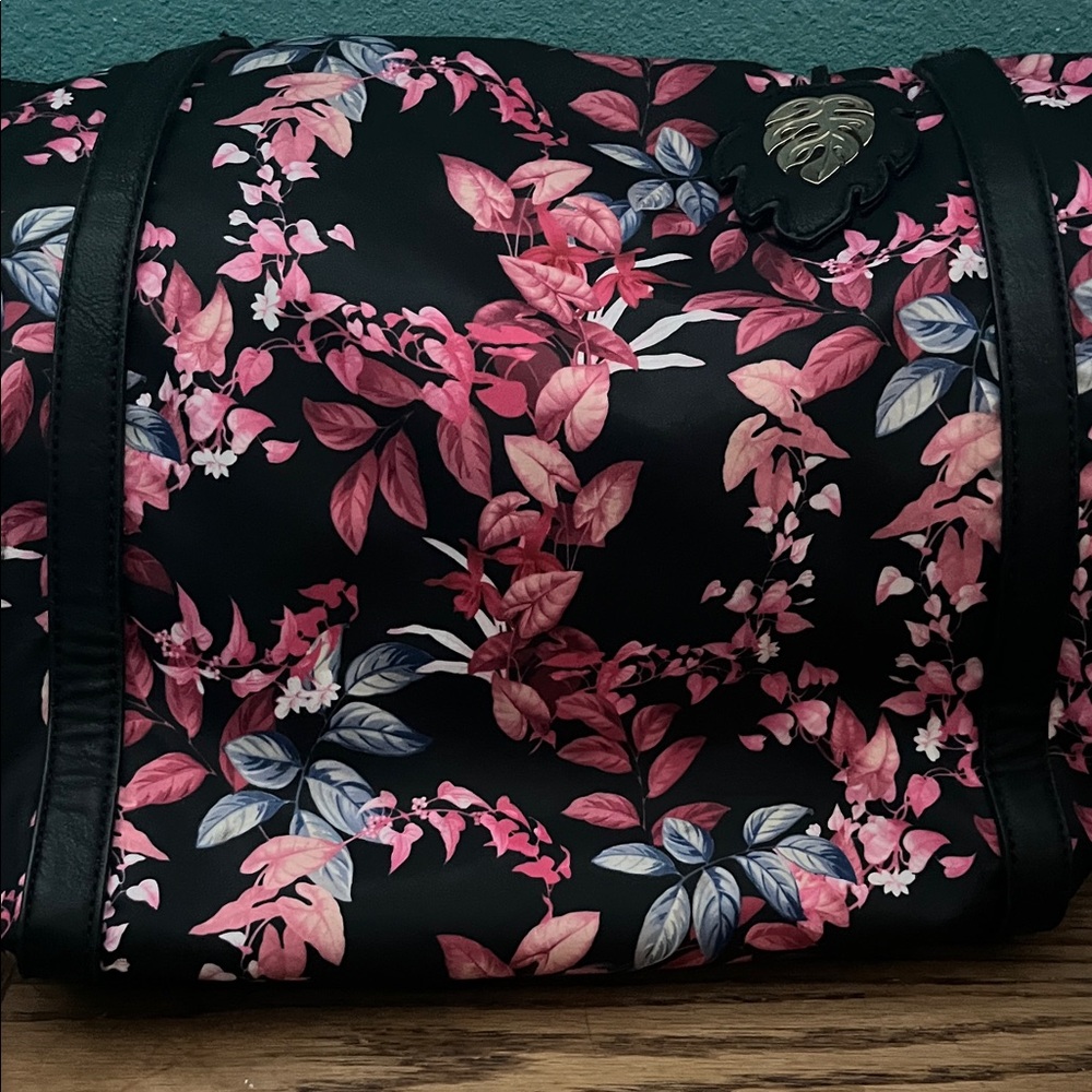 Tommy Bahama Floral Black and Pink Bag